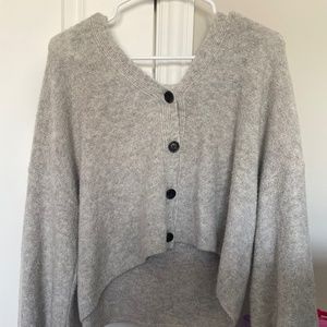 Slouchy cropped sweater